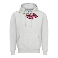 Dove Grey red grape Zipper Hoodie - AdoDesignShop