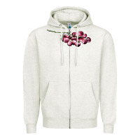 Oatmeal Heather red grape Zipper Hoodie - AdoDesignShop