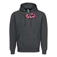 Smoke red grape Zipper Hoodie - AdoDesignShop