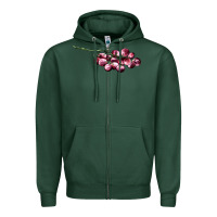 Sports Green red grape Zipper Hoodie - AdoDesignShop