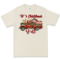 Bone it's christmas y'all truck with farm animals Premium Tee - RanaPortraitStore