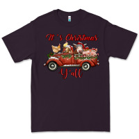 Plum it's christmas y'all truck with farm animals Premium Tee - RanaPortraitStore