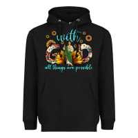 Black with god all things are possible matthew 19 26 Heavyweight Hoodie - JahusDesignShop
