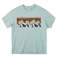 Arona cowhide leopard daisies Heavy Core Tee - TumblerDesignByShophia