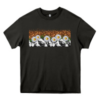 Asphalt cowhide leopard daisies Heavy Core Tee - TumblerDesignByShophia