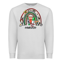 Dove Grey Christmas nurselife rainbow Premium Sweatshirt - JahusDesignShop