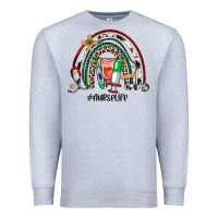 Heather Grey Christmas nurselife rainbow Premium Sweatshirt - JahusDesignShop