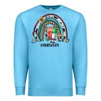 Ocean Blue Christmas nurselife rainbow Premium Sweatshirt - JahusDesignShop