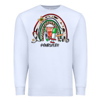 White Christmas nurselife rainbow Premium Sweatshirt - JahusDesignShop