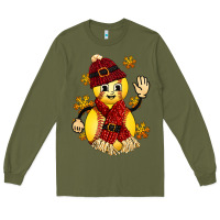 Army Green Softball Christmas With Hat And Glove Long Sleeve Tee - FaDigitalArtStudio