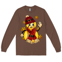 Chestnut Softball Christmas With Hat And Glove Long Sleeve Tee - FaDigitalArtStudio