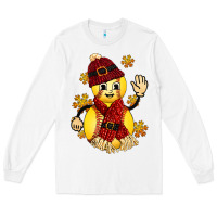 White Softball Christmas With Hat And Glove Long Sleeve Tee - FaDigitalArtStudio