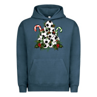 Pigment Midnight Navy Lightning Soccer Christmas Tree Urban Hoodie - RanaPortraitStore