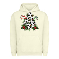 Pigment Pistachio Lightning Soccer Christmas Tree Urban Hoodie - RanaPortraitStore