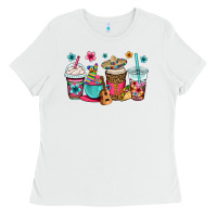 White mexico fiesta coffee cups Ladies Tee - OliviaCreatesArt
