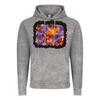 Cloud Rock halloween pumpkin and leopard background Vintage Hoodie - BundleAndBundleShop