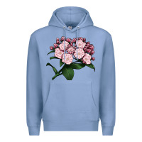 Colony Blue Mountain Laurel Flower Illustrations Premium Hoodie - LillyAllenDesigns