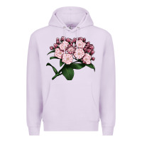 Lilac Mountain Laurel Flower Illustrations Premium Hoodie - LillyAllenDesigns