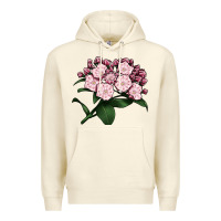 Sandshell Mountain Laurel Flower Illustrations Premium Hoodie - LillyAllenDesigns