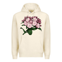 Tofu Mountain Laurel Flower Illustrations Premium Hoodie - LillyAllenDesigns