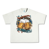 Pistachio I'm not drunk i'm patriotic Urban Heavy Tee - FaDigitalArtStudio