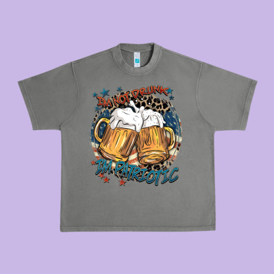 I'm Not Drunk I'm Patriotic Urban Heavy Tee Designed By Fadigitalartstudio