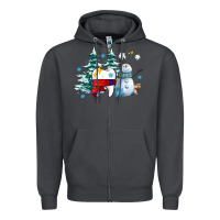 Smoke dental christmas teeth and winter with snowman Zipper Hoodie - AdoDesignShop