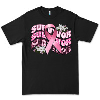Black survivor breast cancer Premium Tee - CowGirlArtShop