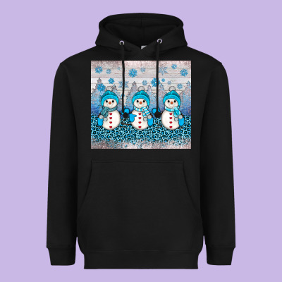 Snowman Winter Heavyweight Hoodie Designed By Jahusdesignshop
