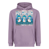 Lavender snowman winter Heavyweight Hoodie - JahusDesignShop