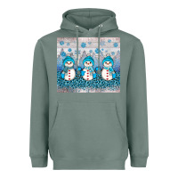 Sage snowman winter Heavyweight Hoodie - JahusDesignShop