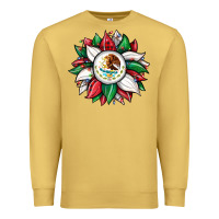Antique Gold Christmas sunflower Mexican flag Premium Sweatshirt - JahusDesignShop