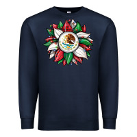 Navy Christmas sunflower Mexican flag Premium Sweatshirt - JahusDesignShop