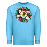Ocean Blue Christmas sunflower Mexican flag Premium Sweatshirt - JahusDesignShop