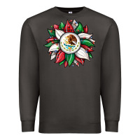 Smoke Christmas sunflower Mexican flag Premium Sweatshirt - JahusDesignShop