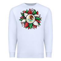 Christmas Sunflower Mexican Flag Premium Sweatshirt | Teevron
