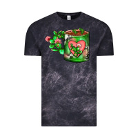 Cloud Black Cactus Coffee cup Vintage Tee - FaDigitalArtStudio