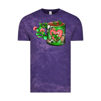 Cloud Purple Cactus Coffee cup Vintage Tee - FaDigitalArtStudio