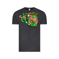 Vintage Black Cactus Coffee cup Vintage Tee - FaDigitalArtStudio