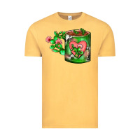 Vintage Mustard Cactus Coffee cup Vintage Tee - FaDigitalArtStudio
