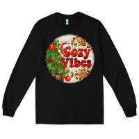 Black Cozy vibes Long Sleeve Tee - FaDigitalArtStudio