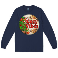 Navy Cozy vibes Long Sleeve Tee - FaDigitalArtStudio