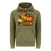 Vintage Olive pumpkin spice junkie Vintage Hoodie - BundleAndBundleShop