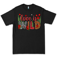 Black Love is wild Valentine's Day Premium Tee - HowdyJamesFarm