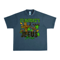 Midnight Navy St. Patrick's knows Jesus arose Urban Heavy Tee - FaDigitalArtStudio