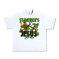 White St. Patrick's knows Jesus arose Urban Heavy Tee - FaDigitalArtStudio