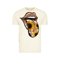 Leopard Sunflower Tongue Vintage Tee | Teevron