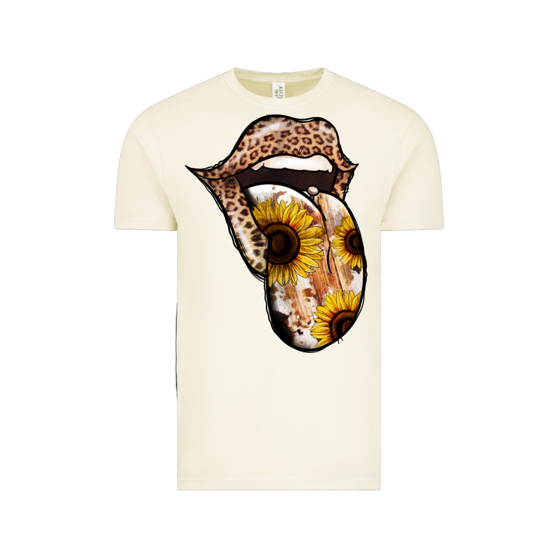 Leopard Sunflower Tongue Vintage Tee by Jasminsmagicworld | Teevron