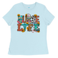Baby Blue nurse life Ladies Tee - OliviaCreatesArt