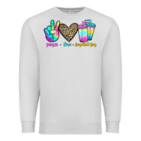 Dove Grey peace love loaded tea Premium Sweatshirt - JahusDesignShop